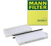 MANN-FILTER CU 2418-2 Cabin Air Filter (set of 2) - for Cars + Transporters