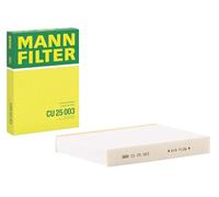 MANN-FILTER Cabin Air Filter CU 25 003 – Cars & Transporters, 250x180x35 mm