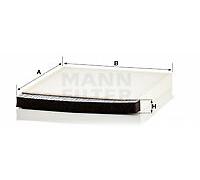 MANN-FILTER CU 2855 Interior Filter - For left hand side driving passenger cars