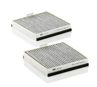 MANN-FILTER CUK 1931-2 Cabin Air Filter - Pollen Filter with Activated Carbon - (set of 2) for Cars + Transporters