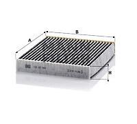 MANN-FILTER CUK 22 005 Filter, interior air for PORSCHE