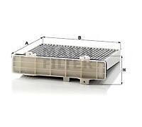 MANN-FILTER, CUK 2230 Cabin Air Filter, Activated Carbon