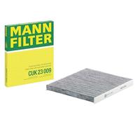 MANN-FILTER CUK 23 009 Cabin Air Filter - Pollen Filter with Activated Carbon - for Cars + Transporters