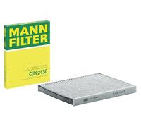 MANN-FILTER CUK 2436 Cabin Air Filter - Pollen Filter with Activated Carbon - for Cars + Transporters