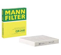 MANN-FILTER CUK 2440 Cabin Air Filter - Pollen Filter with Activated Carbon - for Cars + Transporters