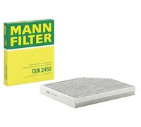 MANN-FILTER CUK 2450 Cabin Air Filter - Pollen Filter with Activated Carbon - for Cars + Transporters