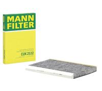 MANN-FILTER CUK 2532 Cabin Air Filter - Pollen Filter with Activated Carbon - for Cars + Transporters