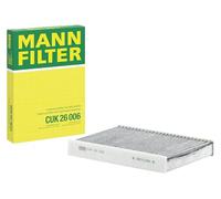 MANN-FILTER CUK 26 006 Cabin Air Filter - Pollen Filter with Activated Carbon - for Cars + Transporters
