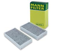 Mann Filter Cabin Air Filter CUK 2646-2 - Pollen Filter with Activated Carbon - Set of 2