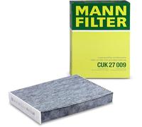 MANN-FILTER CUK 27 009 Cabin Air Filter - Pollen Filter with Activated Carbon - for Cars + Transporters