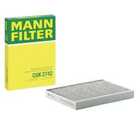 MANN-FILTER CUK 2742 Cabin Air Filter - Pollen Filter with Activated Carbon - for Cars + Transporters