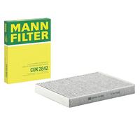 Mann Filter Cabin Filter CUK2842 – Activated Carbon, 278 mm – Audi Q7, Porsche Cayenne, VW Amarok