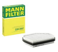 MANN-FILTER CUK 2897 Cabin Air Filter - Pollen Filter with Activated Carbon - for Cars + Transporters