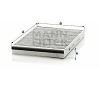 MANN-FILTER Cabin Air Filter CUK 3054 – Activated Carbon Pollen Filter 302 x 31 mm