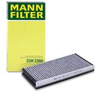 MANN-FILTER CUK 3360 Cabin Air Filter - Pollen Filter with Activated Carbon - for Cars + Transporters