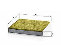 MANN-FILTER FP 1919 Cabin Air Filter - FreciousPlus Biofunctional Pollen Filter - for Cars + Transporters