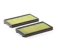 MANN-FILTER FP 3124-2 Cabin Air Filter - FreciousPlus Biofunctional Pollen Filter - (set of 2) for Cars + Transporters