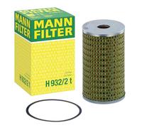 MANN-FILTER H 932/2 t Oil Filter - for Trucks + Buses | For trucks, buses, high filtration performance, optimal engine protection, high-quality seal, genuine OE technology