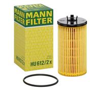 MANN-FILTER HU 612/2 x Oil Filter - CARS + TRANSPORTERS | For cars, high filtration performance, optimal engine protection, high-quality seal, genuine OE technology