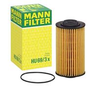 Oil filter Filter Insert HU 69/3 x MANN-FILTER for CADILLAC SAAB ALFA ROMEO OPEL