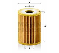 Oil filter Filter Insert HU 719/3 x MANN-FILTER for CHEVROLET OPEL
