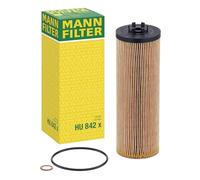 MANN-FILTER HU 842 x Oil Filter - CARS + TRANSPORTERS | For cars, high filtration performance, optimal engine protection, high-quality seal, genuine OE technology