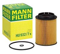 Mann Filter Oil Filter HU 932/7 x - 83mm outer diameter, 110mm height - Fits VW Touareg