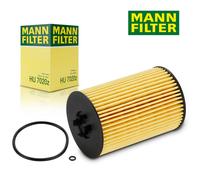 MANN FILTER Oil Filter HU 7020 Z With Gasket For Audi A3 A4 VW Golf Passat Jetta