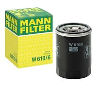 MANN-FILTER, W 610/6 Oil Filter | For Passenger Cars, Highest Filtration Performance, Engine Protection, High Quality Sealing, True OE Engineering