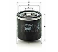 W67/1 MANN HUMMEL OIL FILTER (Ford, Kia, Mazda fits Nissan) SAME DAY DISPATCH