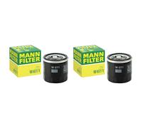 MANN-FILTER W 67/1 Oil Filter - for Cars + Transporters (Pack of 2)