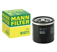 MANN-FILTER W 67/1 Oil Filter - for Cars + Transporters Single pack, White