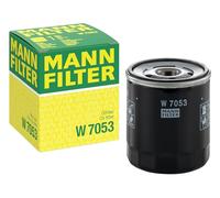 MANN-FILTER, W 7053 Oil Filter | For Passenger Cars, Highest Filtration Performance, Engine Protection, High Quality Sealing, True OE Engineering