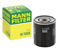 MANN-FILTER, W 7058 Oil Filter | For Passenger Cars, Highest Filtration Performance, Engine Protection, High Quality Sealing, True OE Engineering