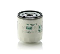 x1 Mann Oil Filter w712/43 with one anti-return valve Replaces W712/43(10)