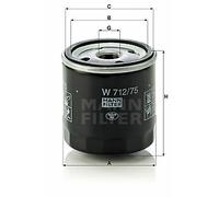 MANN-FILTER W 712/75 Oil Filter for BEDFORD,CHEVROLET,DAEWOO,FSO,HOLDEN