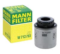 Oil filter Spin-on Filter W 712/93 MANN-FILTER for VW SEAT AUDI SKODA