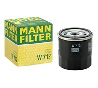Original MANN-FILTER Oil filter W 712 - Ventilation- & Hydraulics filter - For Passenger Cars and Utility Vehicles