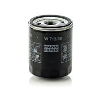 MANN-FILTER, W 713/28 Oil Filter | For Passenger Cars, Highest Filtration Performance, Engine Protection, High Quality Sealing, True OE Engineering