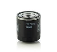 MANN-FILTER, W 714/3 Oil Filter | For Passenger Cars, Highest Filtration Performance, Engine Protection, High Quality Sealing, True OE Engineering