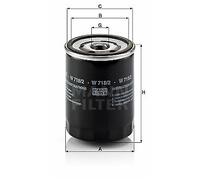MANN-FILTER W 718/2 Oil filter