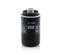 Oil filter Spin-on Filter W 719/53 MANN-FILTER for VW TRANSPORTER Mk V Van