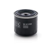 MANN-FILTER Oil Filter W 811/83 - Screw-on, 82mm outer, 57mm inner, 74mm high - Cars & Transporters