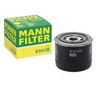 MANN-FILTER, W 914/28 Oil Filter | For Passenger Cars, Highest Filtration Performance, Engine Protection, High Quality Sealing, True OE Engineering