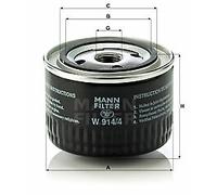 MANN-FILTER W 914/4 Oil Filter - CARS + TRANSPORTERS