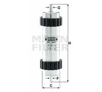 MANN-FILTER WK 6037 Fuel filter for AUDI
