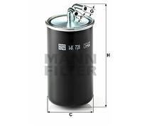 Fuel filter In-Line Filter WK 728 MANN-FILTER for MITSUBISHI GRANDIS LANCER VIII
