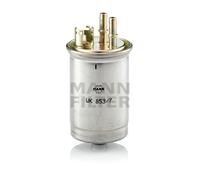 WK853/7 Fuel Filter In Line 80mm Outer Diameter 135mm Height Service By Mann