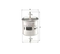 MANN-FILTER WK 79 Fuel Filter - for Cars + Transporters