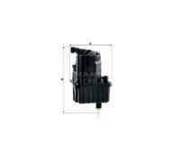 MANN Fuel In-Line Filter 135mm Length Fits Renault Modus / Grand Modus 1.5 dCi